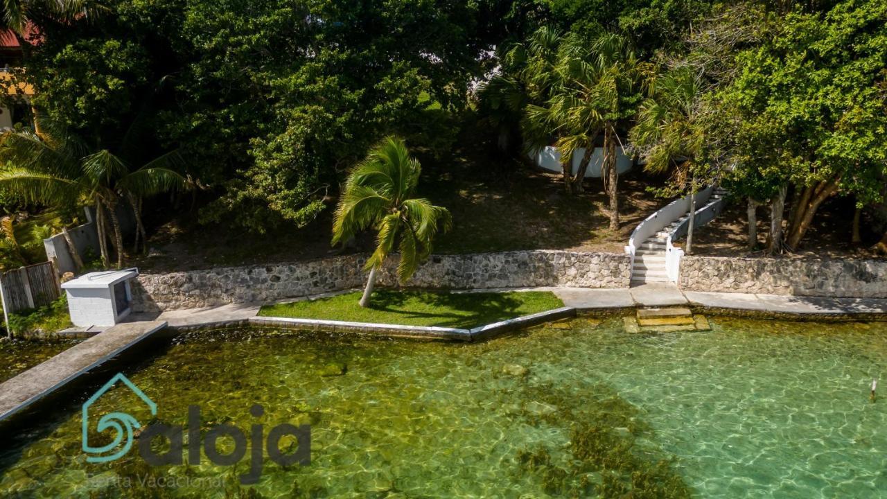 בקאלאר Villa Xtohil With Private Access To The Magic 7 Colors Lagoon מראה חיצוני תמונה